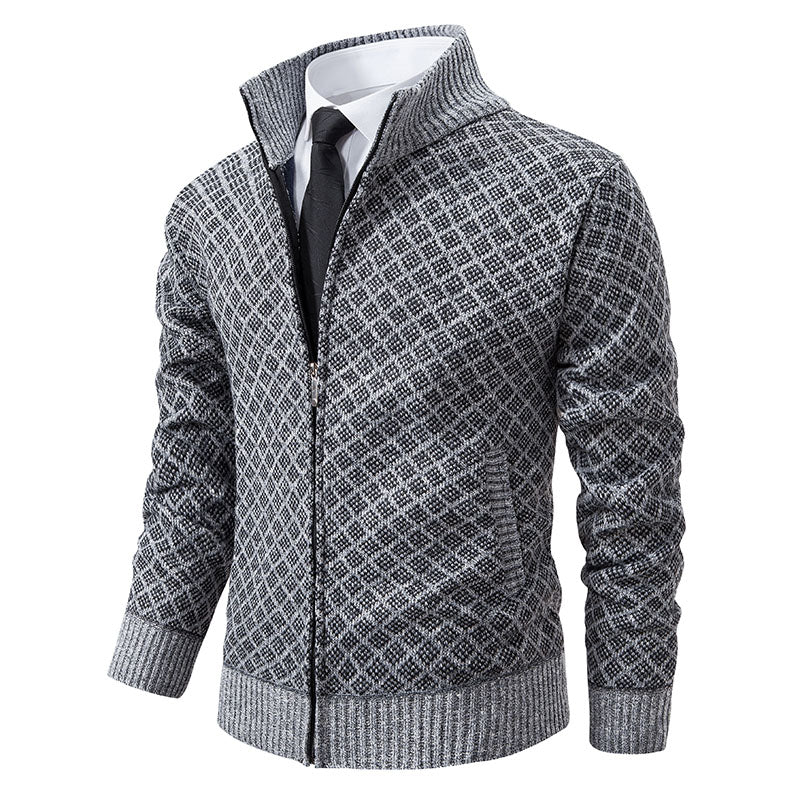 Felix | Elegant Mønstret Cardigan